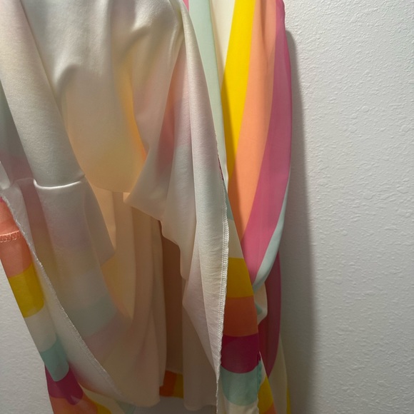 IVORY Rainbow Sunshine Stripe Sun Dress - Picture 4 of 6